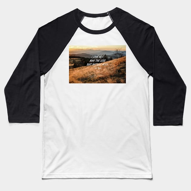 Love nature Baseball T-Shirt by artesonraju